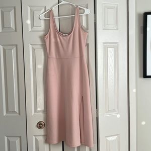 Pink midi dress